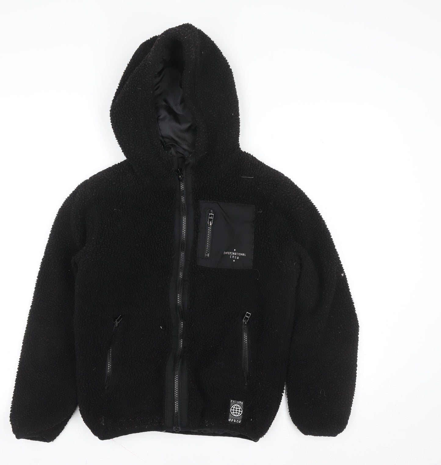 Boys UK Size 11-12 Years F&F Black Basic Jacket