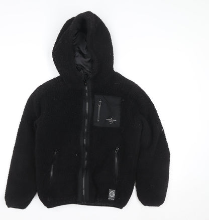 Boys UK Size 11-12 Years F&F Black Basic Jacket