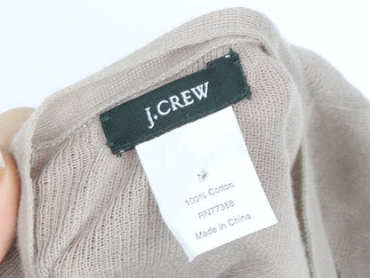 Womens UK Size M J.CREW Beige Cropped Button-Up
