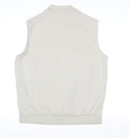 Marks and Spencer Women Beige L Shower Resistant Puffer Waistcoat