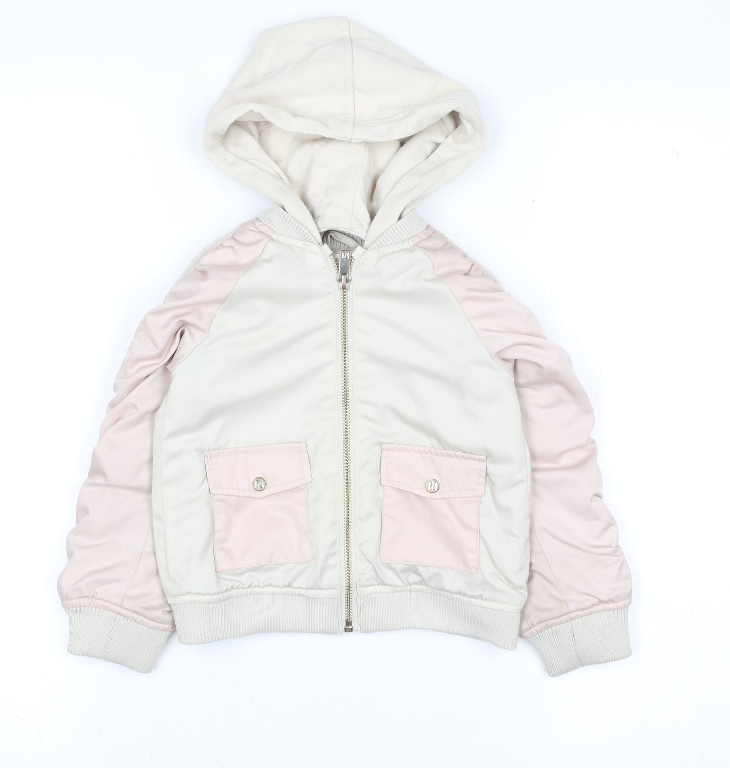 Girls UK Size 2-3 Years River Island Ivory Bomber Jacket