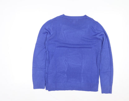 Womens UK Size 10 Marks and Spencer Blue Pullover Sweatshirt