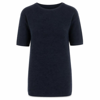 Jigsaw Women's Navy Wool Shift Dress Size S Knee Length