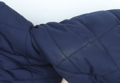 Primark Blue Quilted Hooded Snowsuit 3-6 Months Unisex Baby Winter Wear