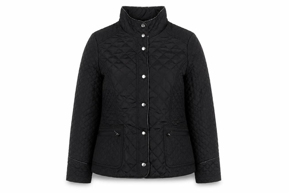 Womens UK Size 14 Wallis Black Quilted Coat