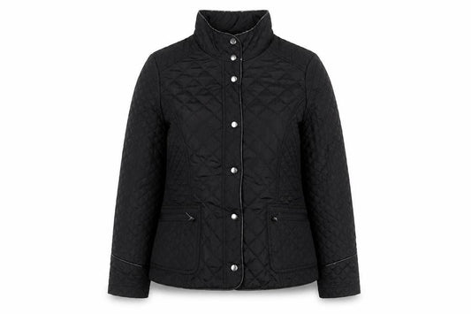 Womens UK Size 14 Wallis Black Quilted Coat