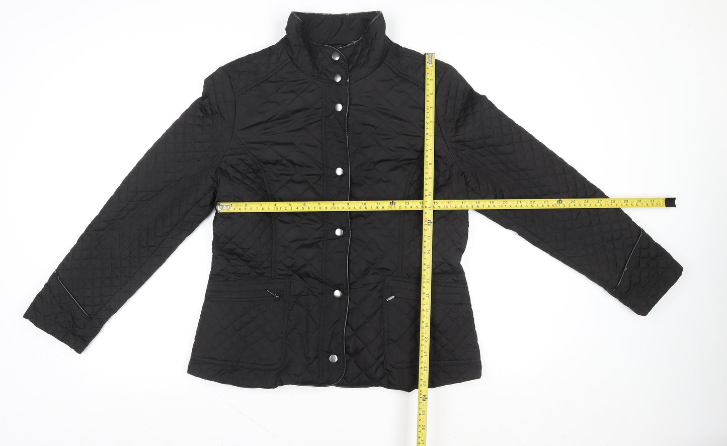 Womens UK Size 14 Wallis Black Quilted Coat