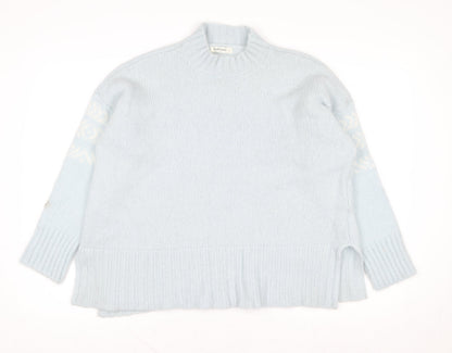 Womens UK Size L Woolovers Blue Pullover Jumper