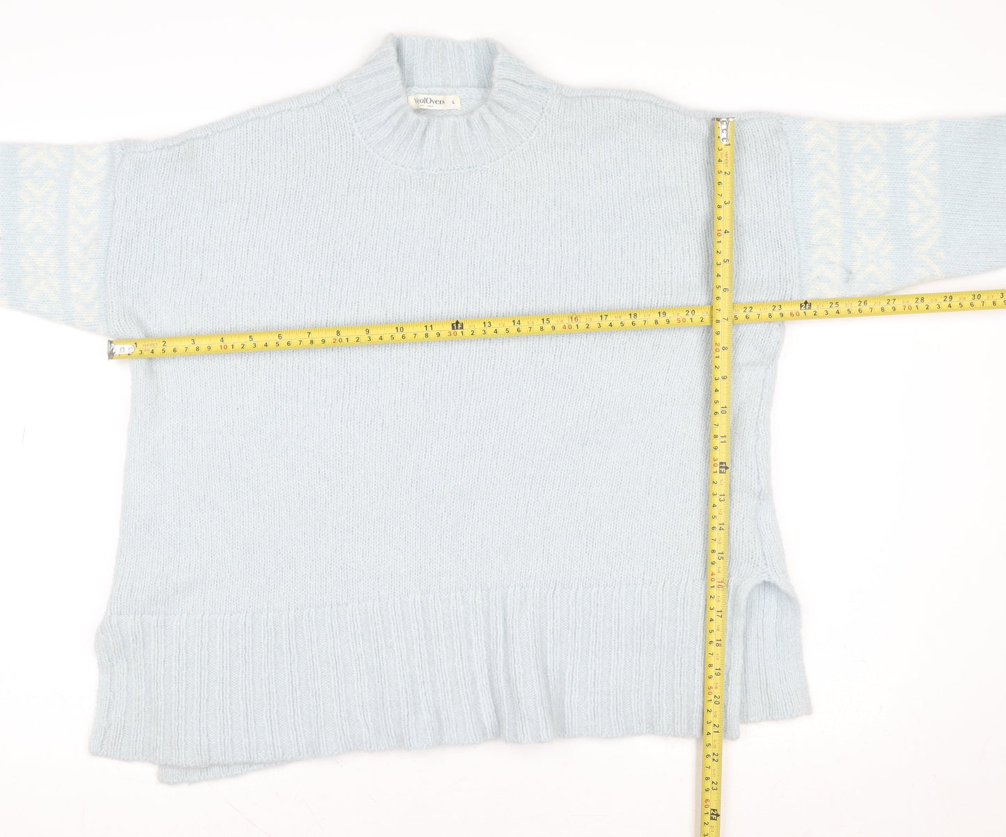 Womens UK Size L Woolovers Blue Pullover Jumper