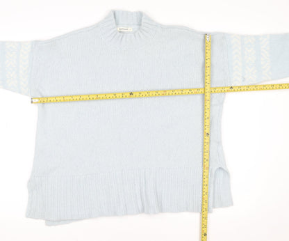 Womens UK Size L Woolovers Blue Pullover Jumper
