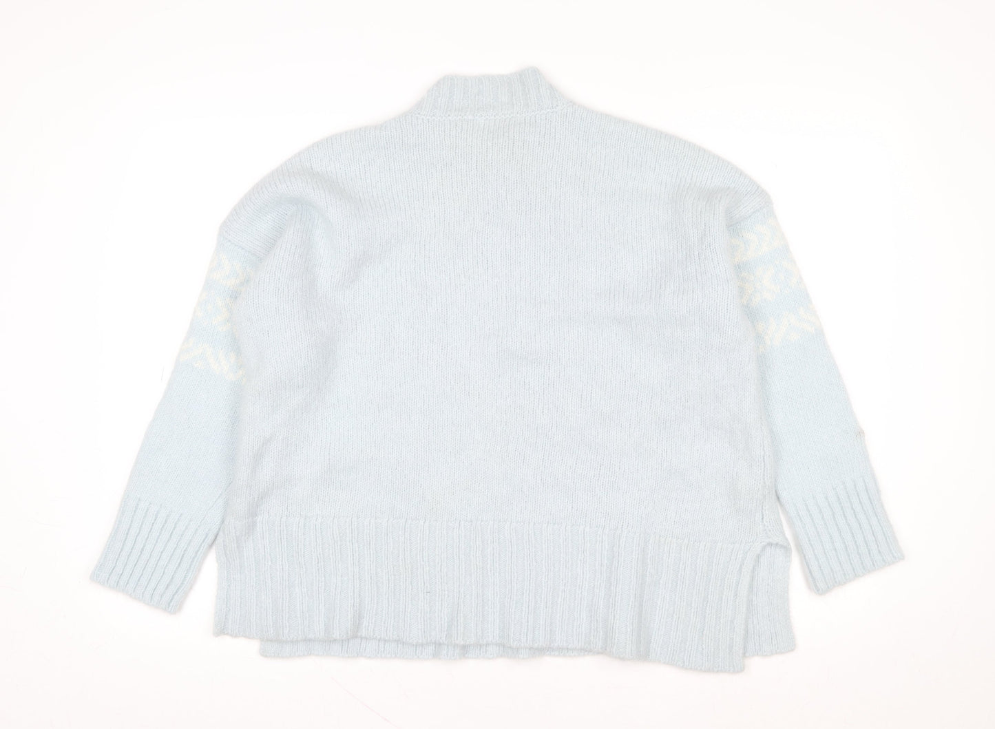 Womens UK Size L Woolovers Blue Pullover Jumper