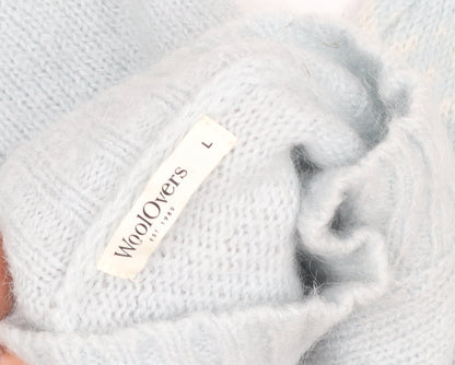 Womens UK Size L Woolovers Blue Pullover Jumper