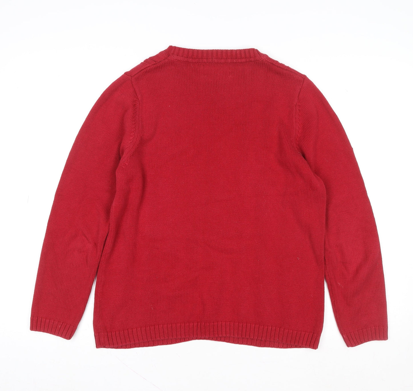 Womens UK Size M Jumper Red Pullover Jumper