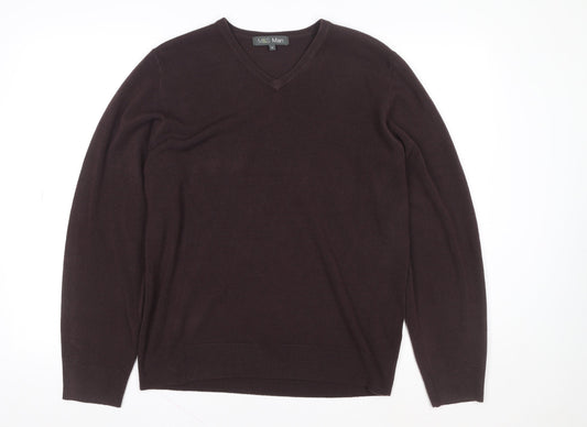 Mens UK Size M Marks and Spencer Brown Pullover Sweatshirt