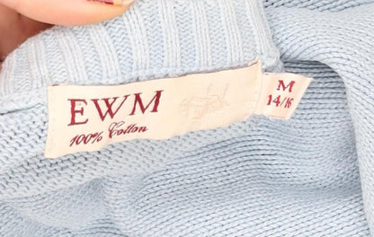 Womens UK Size 14 EWM Blue Pullover Sweatshirt