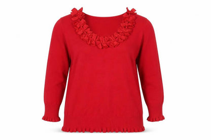 Womens UK Size 12 Marks and Spencer Red Tunic Blouse