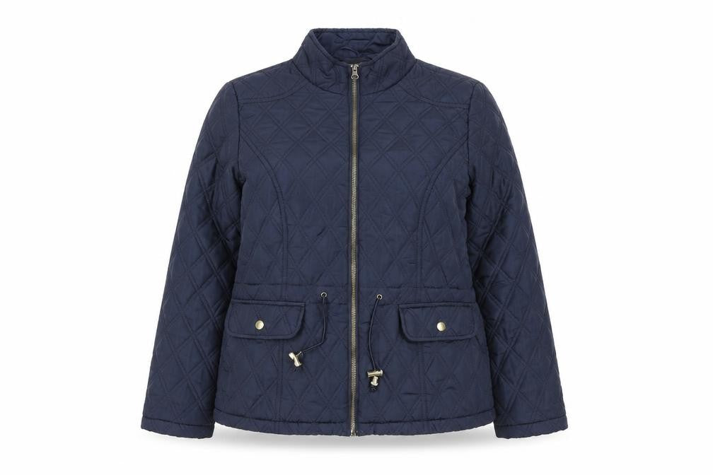 Womens UK Size 12 George Blue Quilted Coat