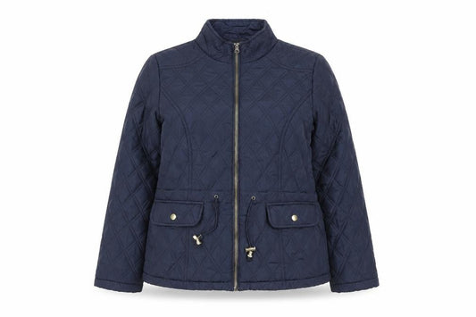 Womens UK Size 12 George Blue Quilted Coat