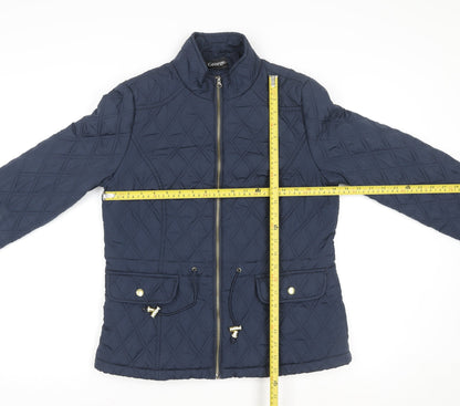 Womens UK Size 12 George Blue Quilted Coat