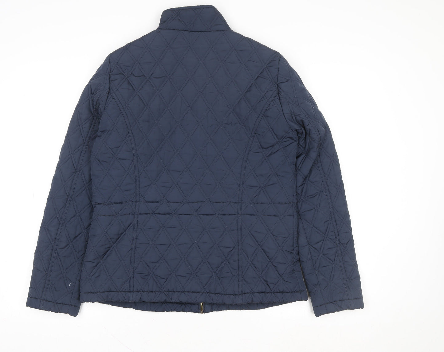 Womens UK Size 12 George Blue Quilted Coat