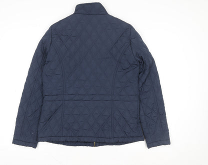 Womens UK Size 12 George Blue Quilted Coat