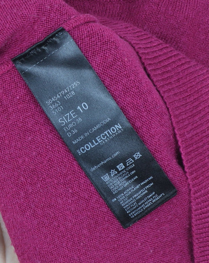 Womens UK Size 10 Debenhams Pink Pullover Sweatshirt