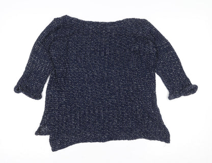 Womens UK Size 8 Topshop Blue Basic Blouse