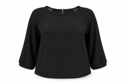 Womens UK Size 18 New Look Black Basic Blouse