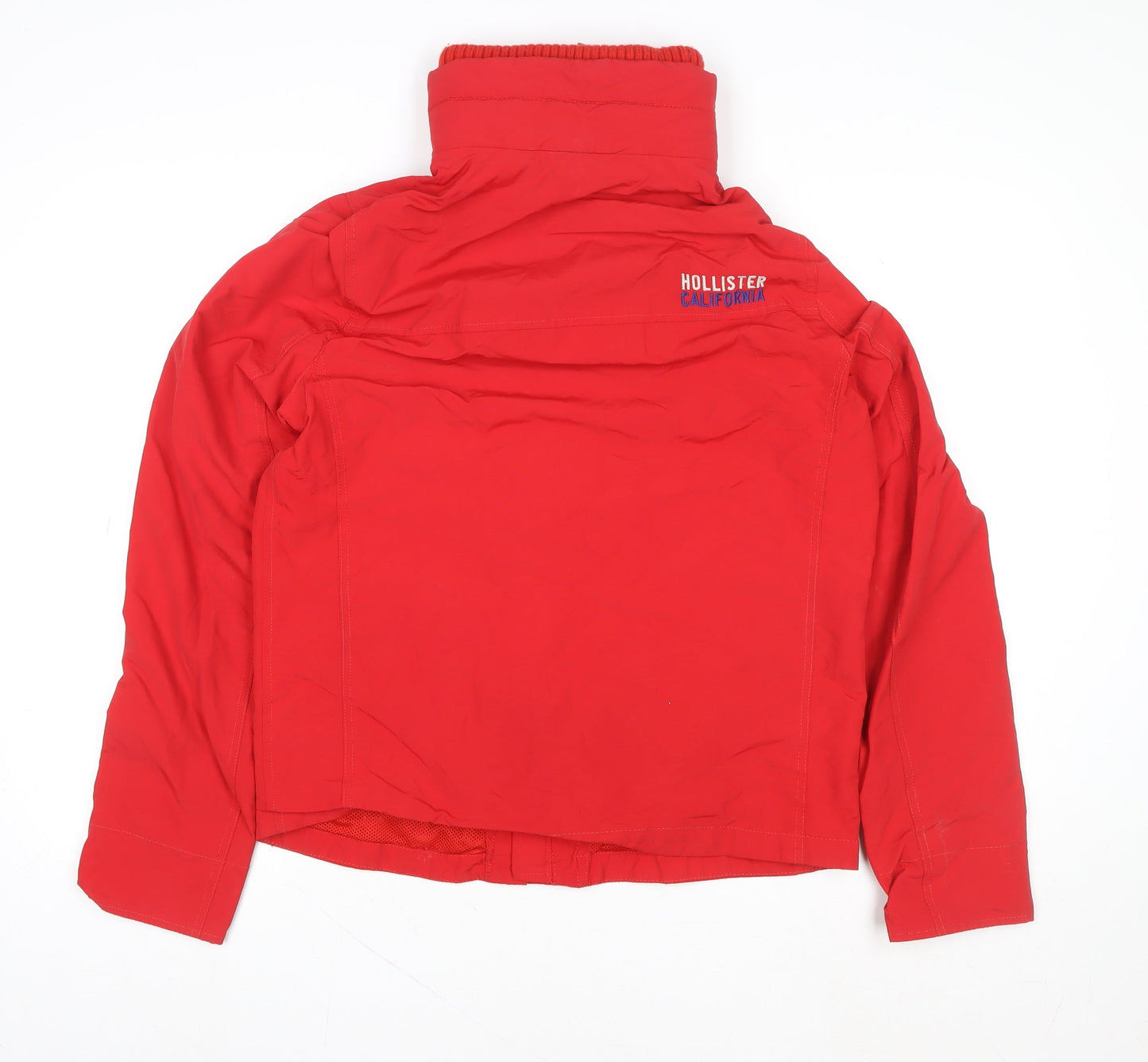 Mens UK Size M Hollister Red Puffer Jacket