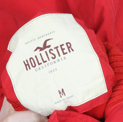Mens UK Size M Hollister Red Puffer Jacket