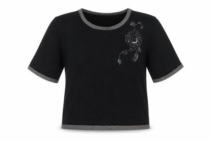 Womens UK Size 12 Marks and Spencer Black Basic T-Shirt