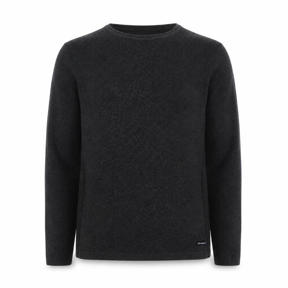 Mens UK Size M Threadbare Black Pullover Sweatshirt