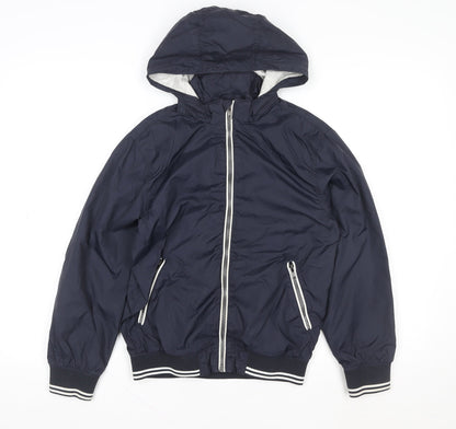 Boys UK Size 8 Years H&M Blue Windbreaker Coat