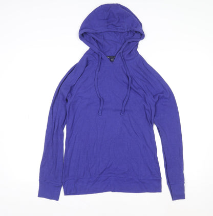 GAP Women's Blue Pullover Hoodie Medium Cotton Blend Casual