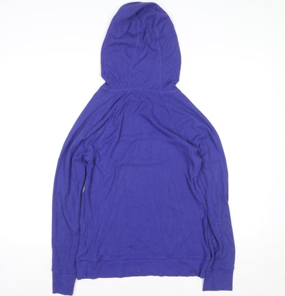 GAP Women's Blue Pullover Hoodie Medium Cotton Blend Casual