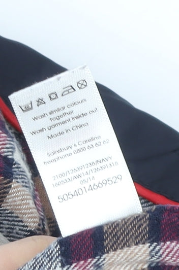 Tu Boys Blue Quilted Hooded Mid-Length Jacket 3-4 Years