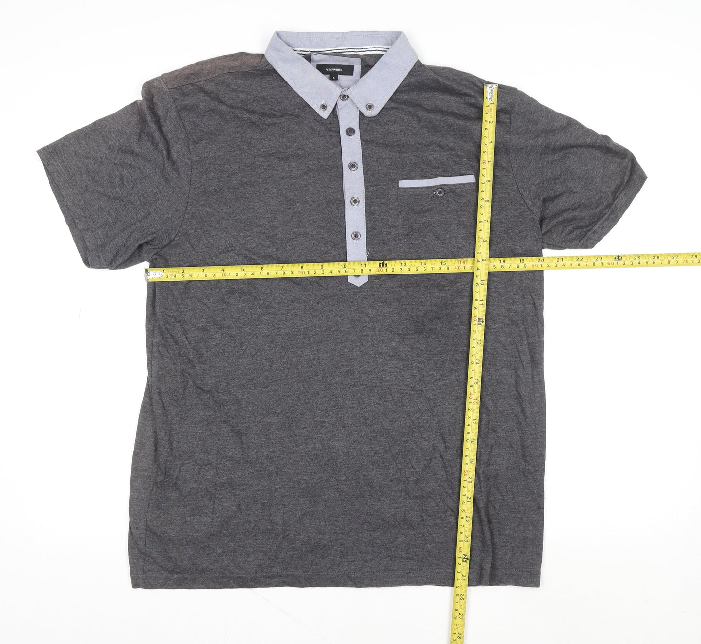 Mens UK Size L Peter Werth Polyester Blend Polo Shirt