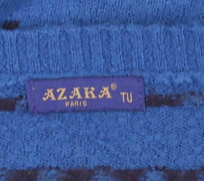 Womens UK Size One Size AZAKA Blue Pullover Jumper