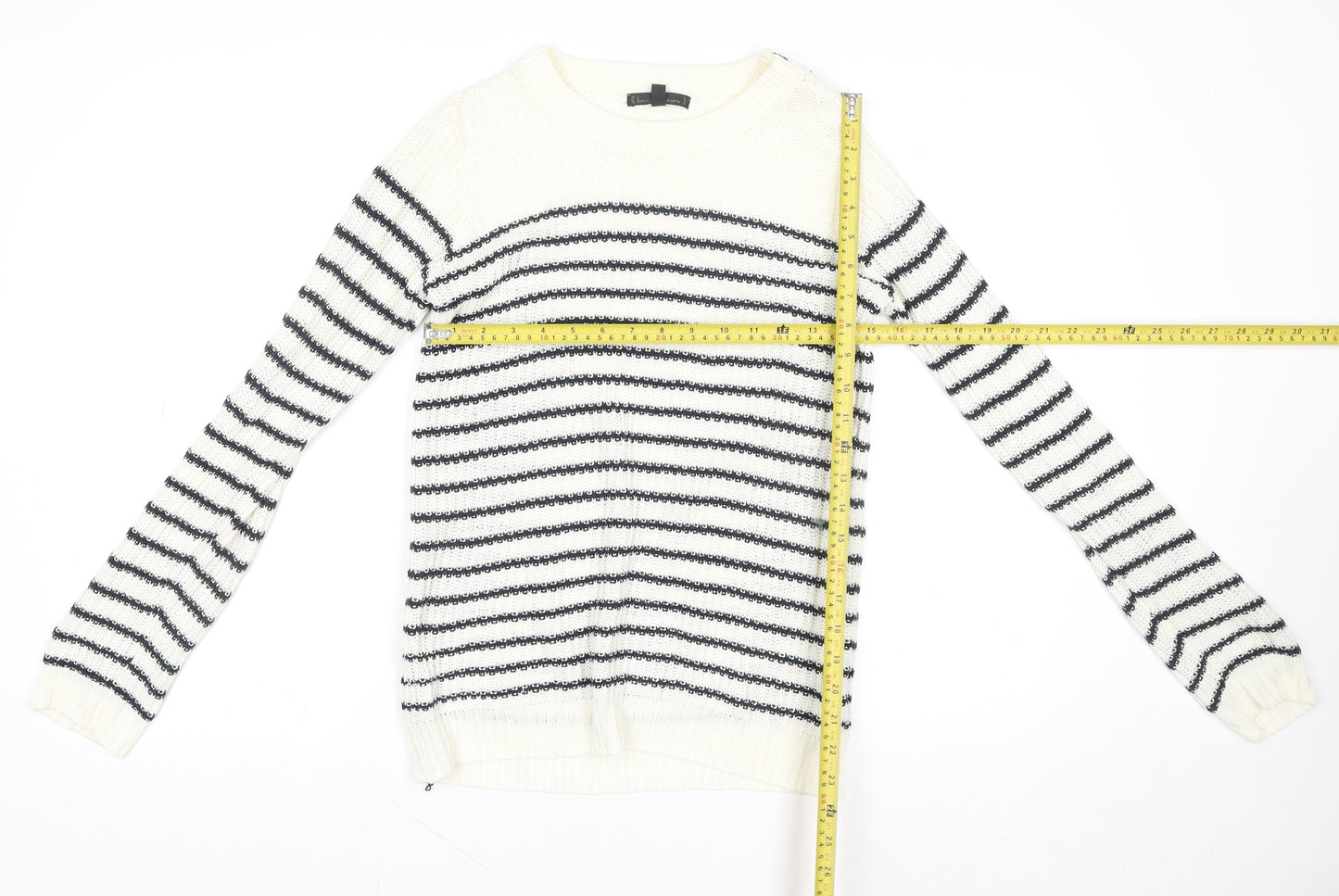 Womens UK Size M Lucca Couture Ivory Pullover Jumper