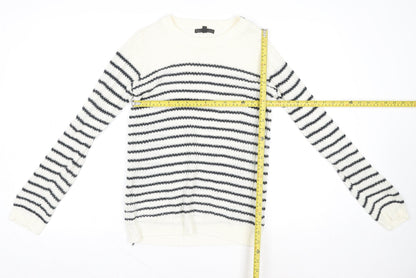 Womens UK Size M Lucca Couture Ivory Pullover Jumper