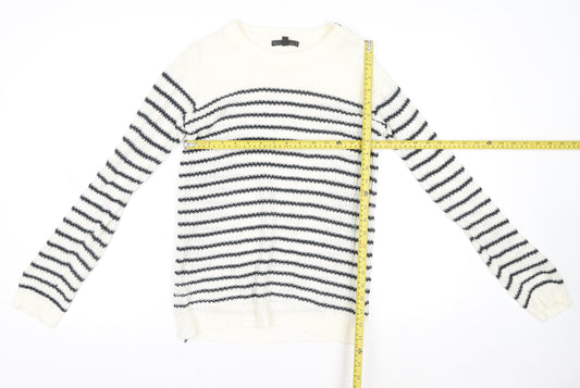 Womens UK Size M Lucca Couture Ivory Pullover Jumper