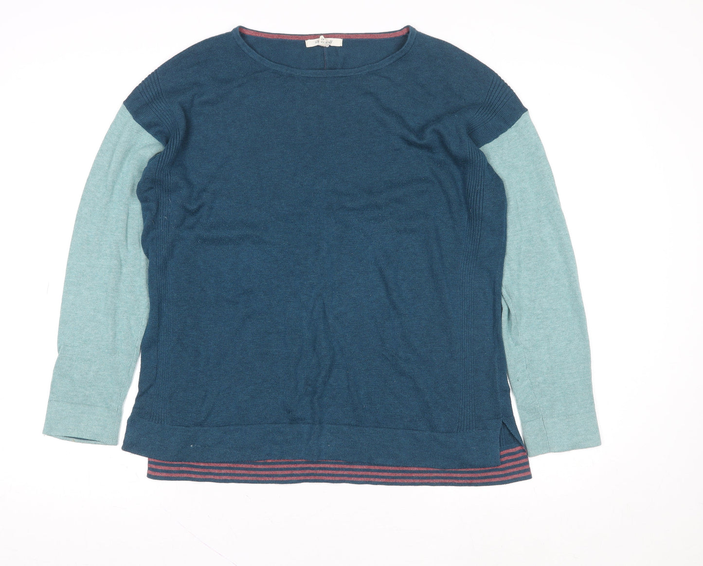 Womens UK Size 12 White Stuff Blue Pullover Sweatshirt