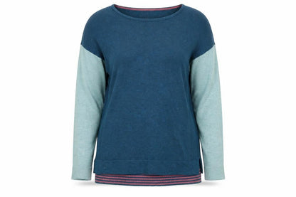 Womens UK Size 12 White Stuff Blue Pullover Sweatshirt
