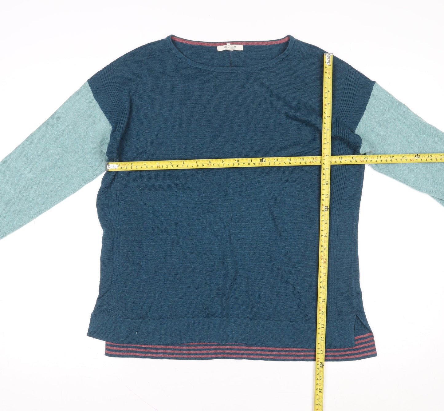 Womens UK Size 12 White Stuff Blue Pullover Sweatshirt