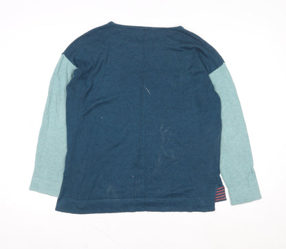 Womens UK Size 12 White Stuff Blue Pullover Sweatshirt