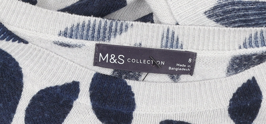 Womens UK Size 8 Marks and Spencer Grey Pullover Sweatshirt