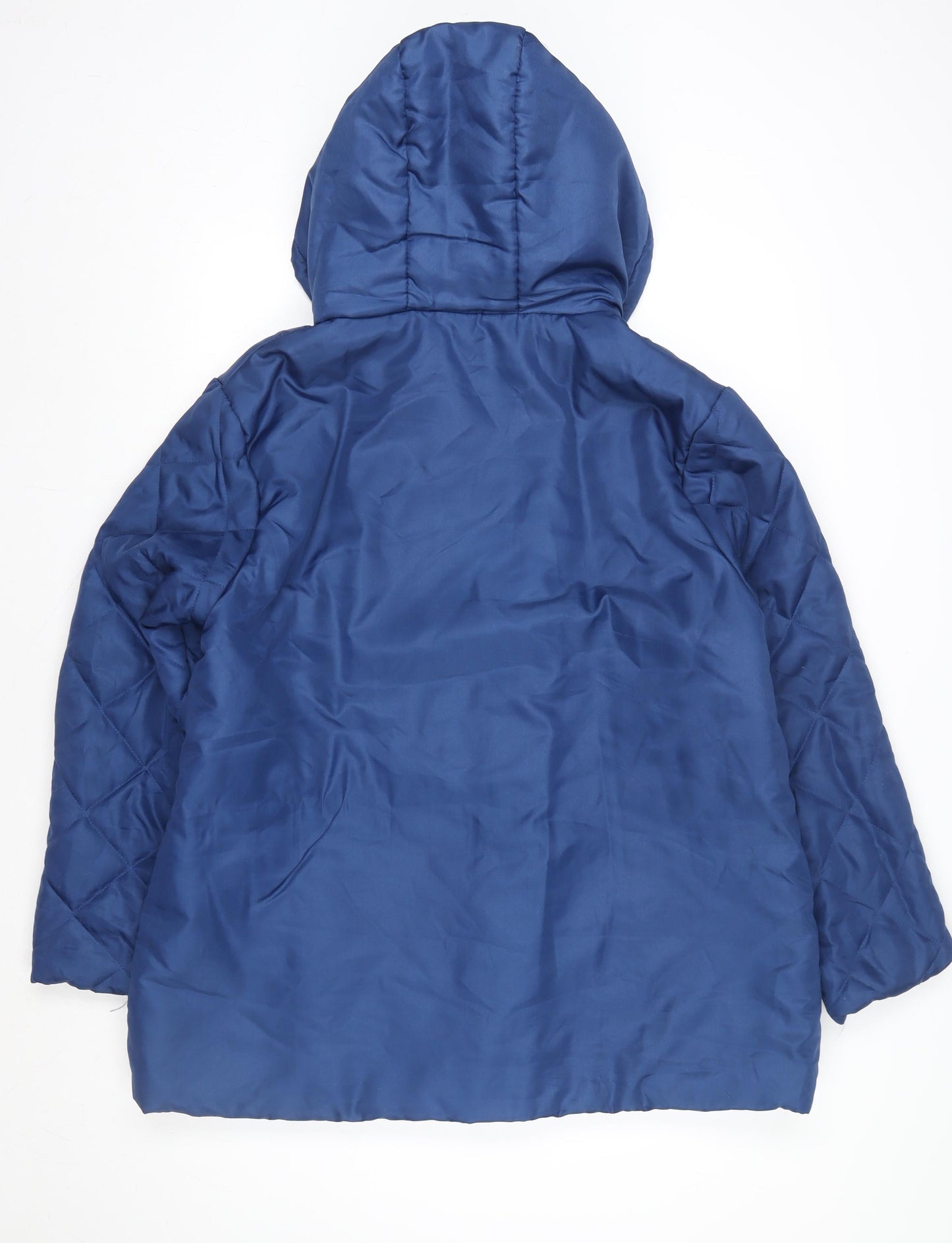 Womens UK Size L Anne de Lançay Blue Puffer Jacket