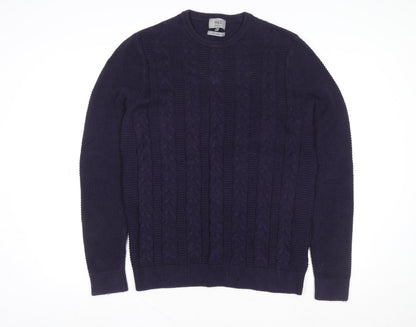 Mens UK Size L Marks and Spencer Purple Pullover Sweatshirt