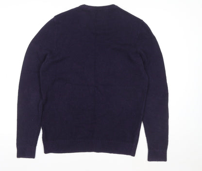 Mens UK Size L Marks and Spencer Purple Pullover Sweatshirt