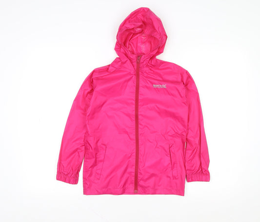 Girls UK Size 7-8 Years Regatta Pink Rain Coat